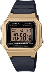 CASIO W-217HM-9AVDF SİYAH SİLİKON KORDON DİJİTAL DİKDÖRTGEN ERKEK KOL SAATİ