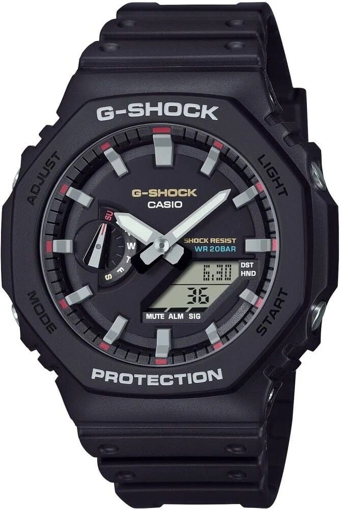 CASIO G-SHOCK GA-2100RL-1ADR SİYAH SİLİKON KORDON ANALOG/DİJİTAL ERKEK KOL SAATİ