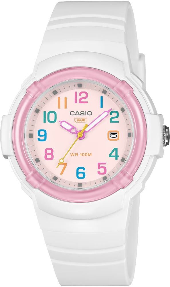 CASIO LX-800H-7A1VDF BEYAZ SİLİKON KORDON RAKAMLI ÇOCUK KOL SAATİ