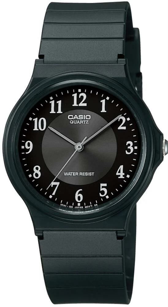CASIO MQ-24-1B3LDF SİYAH SİLİKON KORDON RAKAMLI UNISEX KOL SAATİ