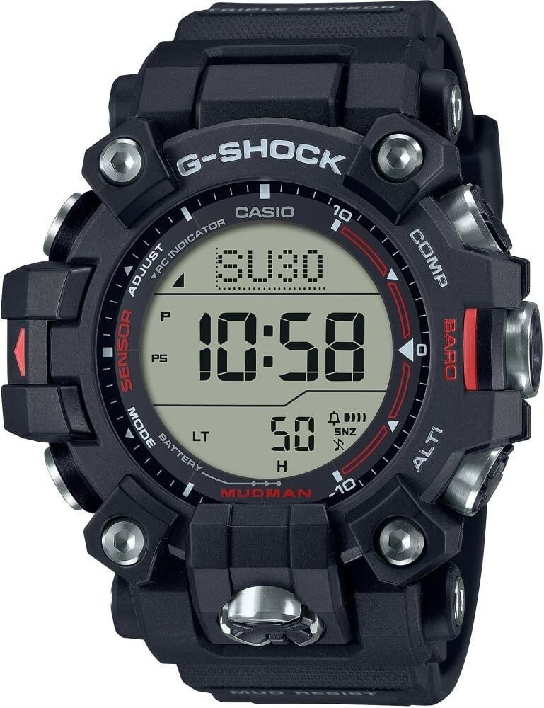CASIO G-SHOCK MASTER OF G GW-9500-1DR SİYAH SİLİKON KORDON PİLSİZ SOLAR DİJİTAL ERKEK KOL SAATİ