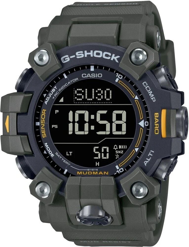 CASIO G-SHOCK MASTER OF G GW-9500-3DR YEŞİL SİLİKON KORDON PİLSİZ SOLAR DİJİTAL ERKEK KOL SAATİ