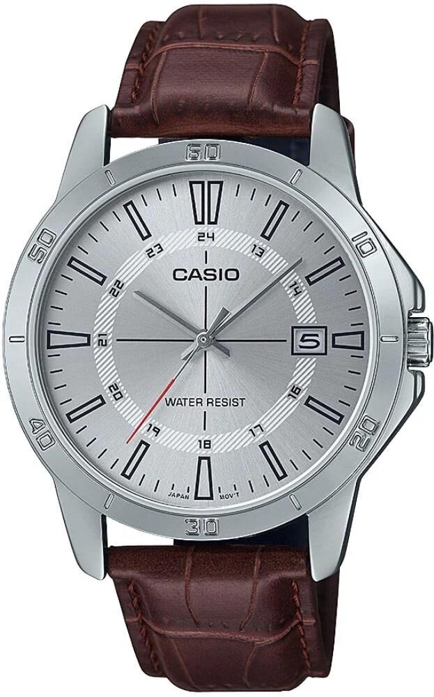 CASIO MTP-V004L-7CUDF KAHVERENGİ DERİ KORDON ERKEK KOL SAATİ