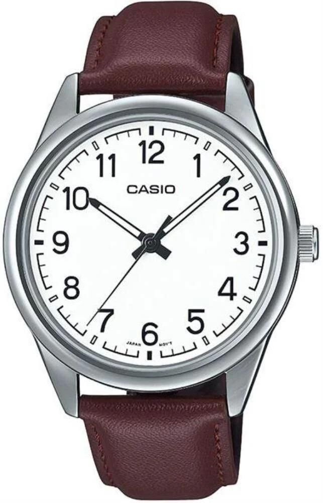 CASIO MTP-V005L-7B4UDF KAHVERENGİ DERİ KORDON RAKAMLI ERKEK KOL SAATİ