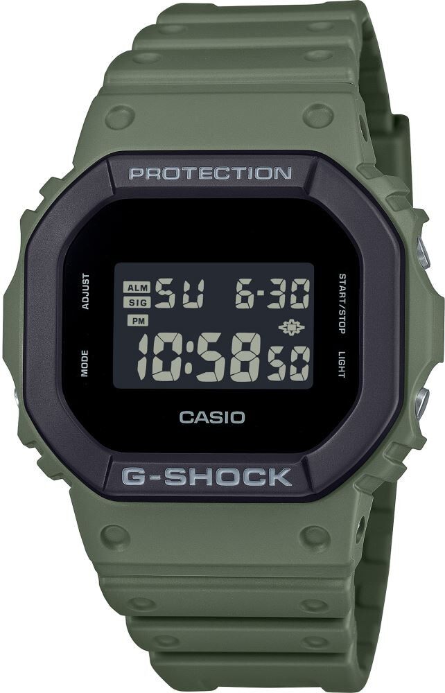 CASIO G-SHOCK DW-5610UU-3DR YEŞİL SİLİKON KORDON DİJİTAL ERKEK KOL SAATİ