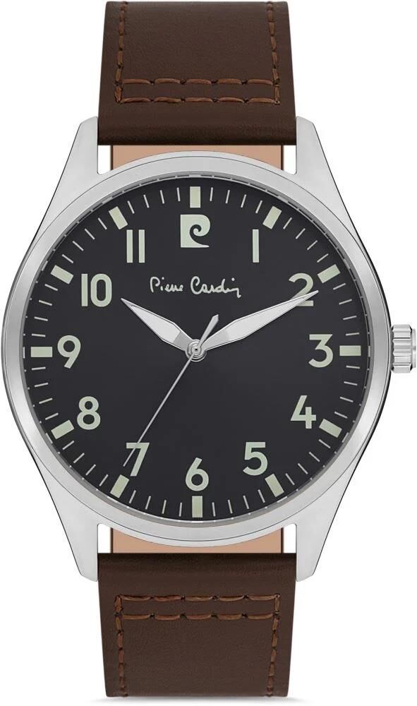 PIERRE CARDIN PC800601F11 KAHVERENGİ DERİ KORDON ERKEK KOL SAATİ