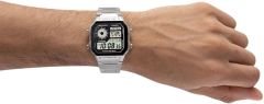 CASIO AE-1200WHD-1AVDF DİJİTAL KARE METAL ERKEK KOL SAATİ