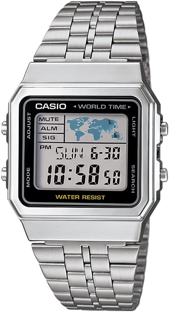 CASIO A500WA-1DF METAL KARE DİJİTAL ERKEK KOL SAATİ