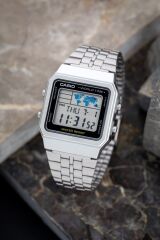 CASIO A500WA-1DF METAL KARE DİJİTAL ERKEK KOL SAATİ