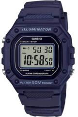 CASIO W-218H-2AVDF DİJİTAL LACİVERT SİLİKON KORDON ERKEK KOL SAATİ