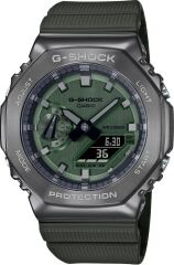 CASIO G-SHOCK GM-2100B-3ADR YEŞİL SİLİKON KORDON ANALOG/DİJİTAL ERKEK KOL SAATİ