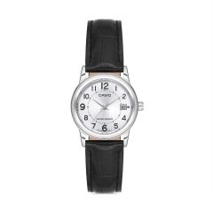 CASIO LTP-V002L-7BUDF DERİ KORDON TAKVİMLİ BAYAN KOL SAATİ