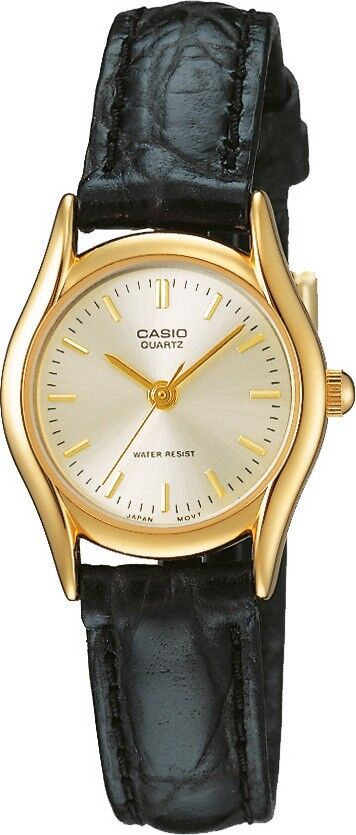 CASIO LTP-1094Q-7ARDF SİYAH DERİ KORDON KADIN KOL SAATİ