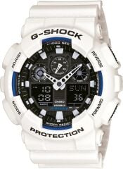 CASIO G-SHOCK GA-100B-7ADR BEYAZ SİLİKON KORDON ANALOG/DİJİTAL ERKEK KOL SAATİ