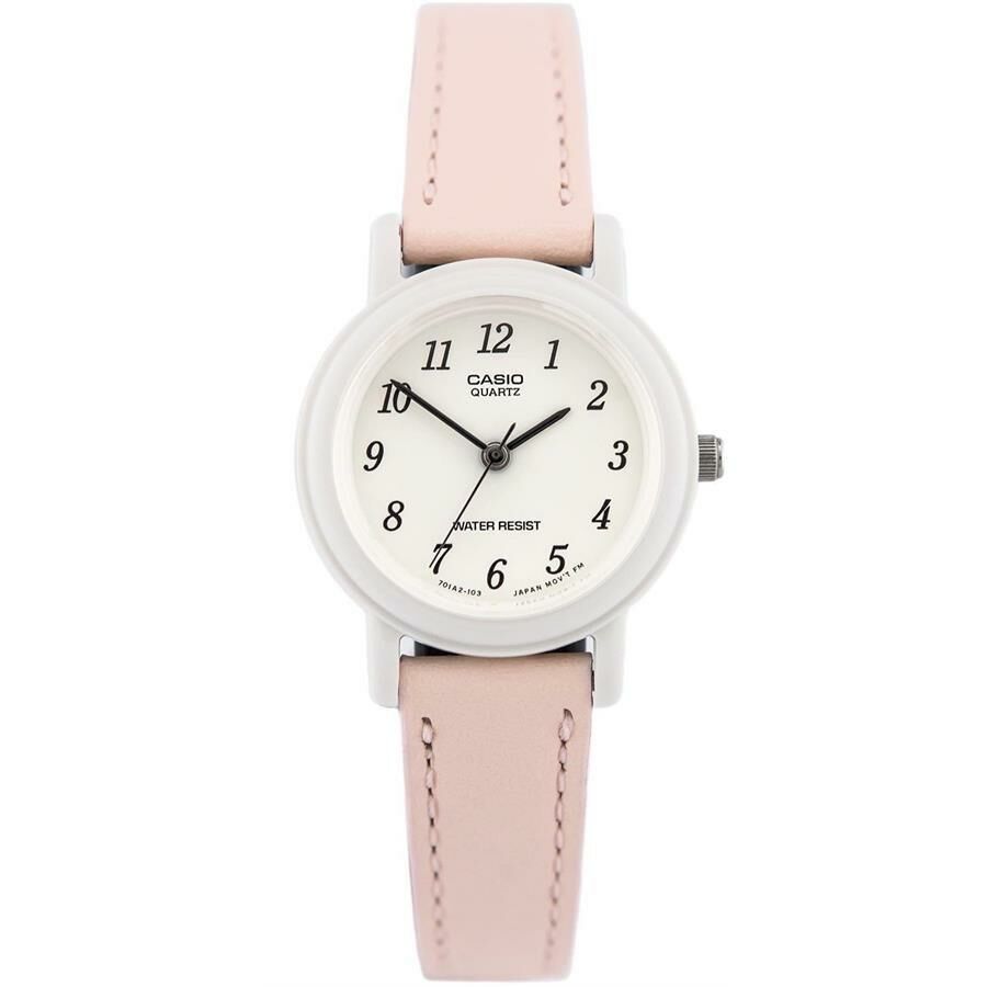 CASIO LQ-139L-4B2DF PEMBE DERİ KORDON KADIN KOL SAATİ
