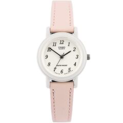 CASIO LQ-139L-4B2DF PEMBE DERİ KORDON KADIN KOL SAATİ