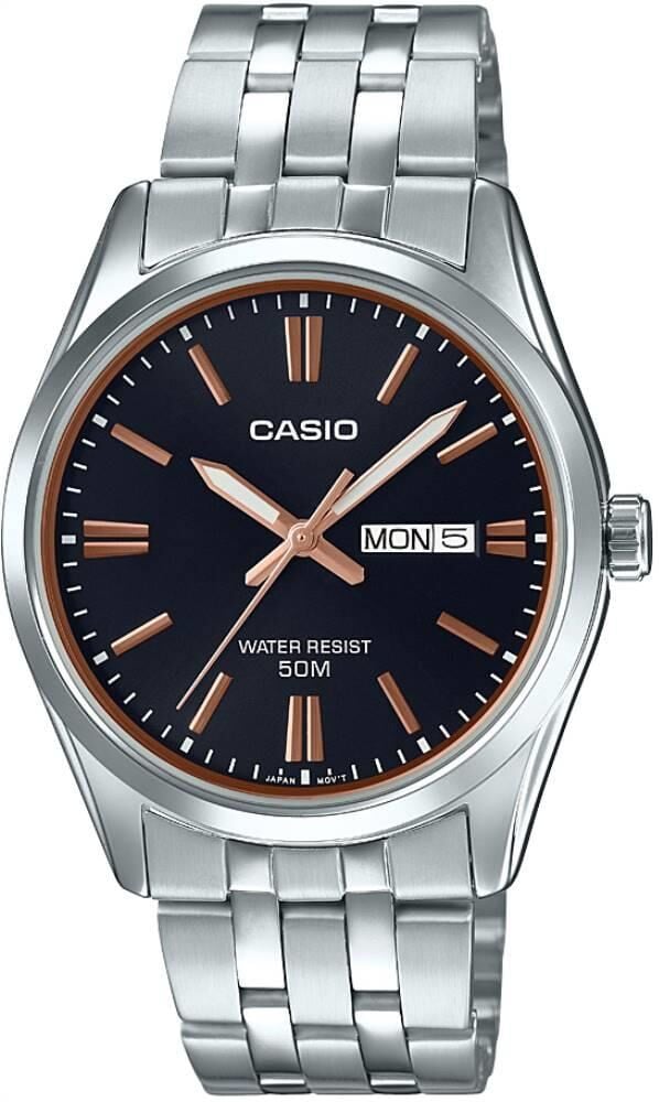 CASIO MTP-1335D-1A2VDF TAKVİMLİ METAL KLASİK ERKEK KOL SAATİ
