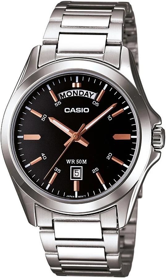 CASIO MTP-1370D-1A2VDF TAKVİMLİ METAL KLASİK ERKEK KOL SAATİ