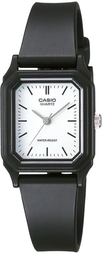 CASIO LQ-142-7EDF SİYAH SİLİKON KORDON DİKDÖRTGEN KADIN KOL SAATİ