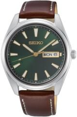 SEIKO SUR449P SAFİR CAM KAHVERENGİ DERİ KORDON ERKEK KOL SAATİ