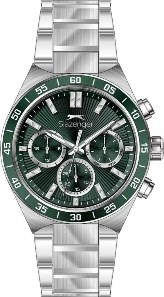 SLAZENGER SL.09.2510.2.06 YEŞİL KADRAN ÇELİK ERKEK KOL SAATİ