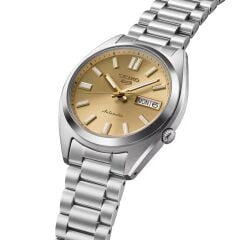 SEIKO 5 SRPL59J PİLSİZ OTOMATİK SARI KADRAN ÇELİK ERKEK KOL SAATİ