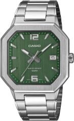 CASIO MTP-B195D-3AVDF YEŞİL KADRAN KARE ÇELİK ERKEK KOL SAATİ