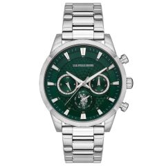 U.S. POLO ASSN. USPA1055-03 YEŞİL KADRAN ÇELİK ERKEK KOL SAATİ