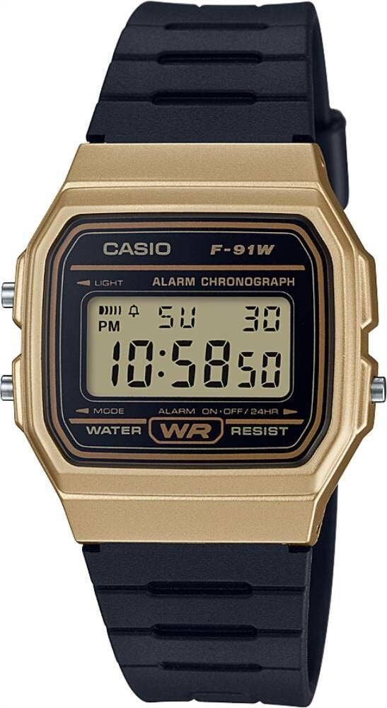 CASIO F-91WM-9ADF ASKER SAATİ SİYAH SİLİKON KORDON DİJİTAL ERKEK KOL SAATİ