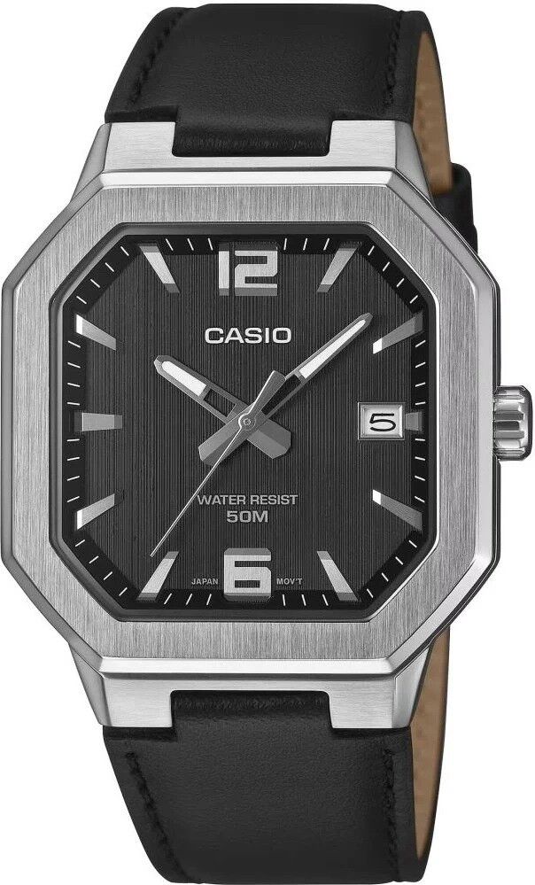 CASIO MTP-B195L-1AVDF SİYAH DERİ KORDON KARE ERKEK KOL SAATİ