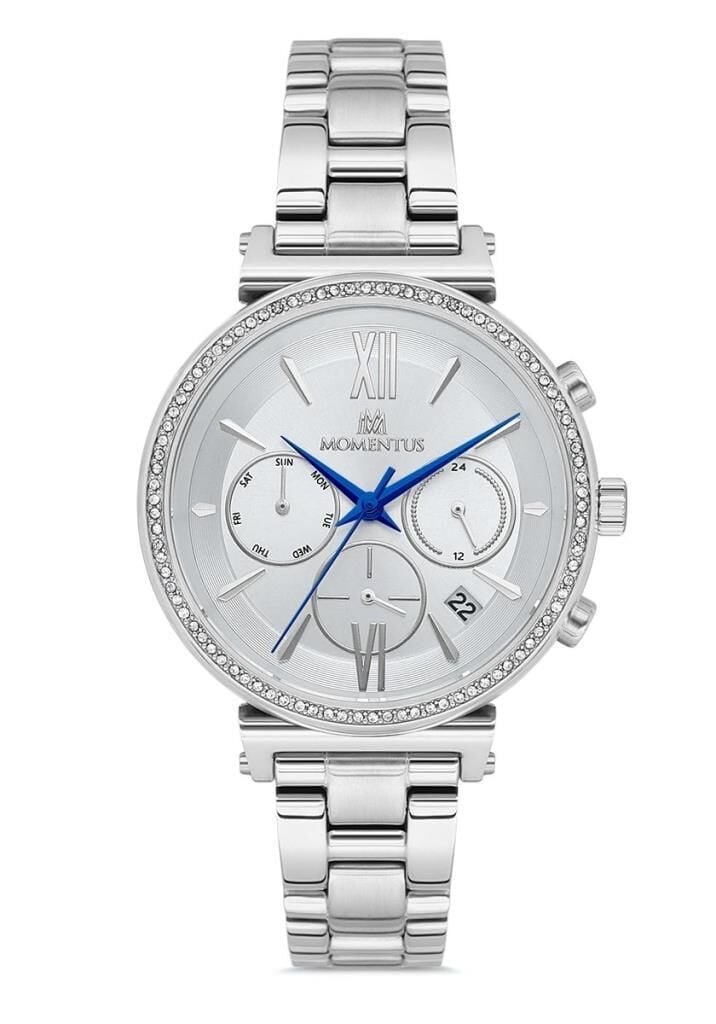 MOMENTUS SS236S-02SS ÇELİK TAŞLI KADIN KOL SAATİ