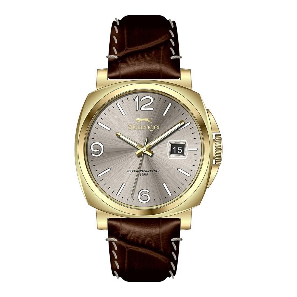 SLAZENGER SL.09.2656.1.130 KAHVERENGİ DERİ KORDON ERKEK KOL SAATİ