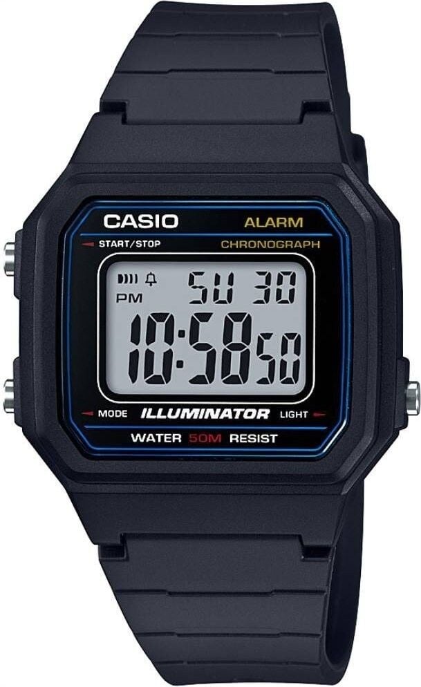 CASIO W-217H-1AVDF SİLİKON KORDON DİJİTAL ERKEK KOL SAATİ