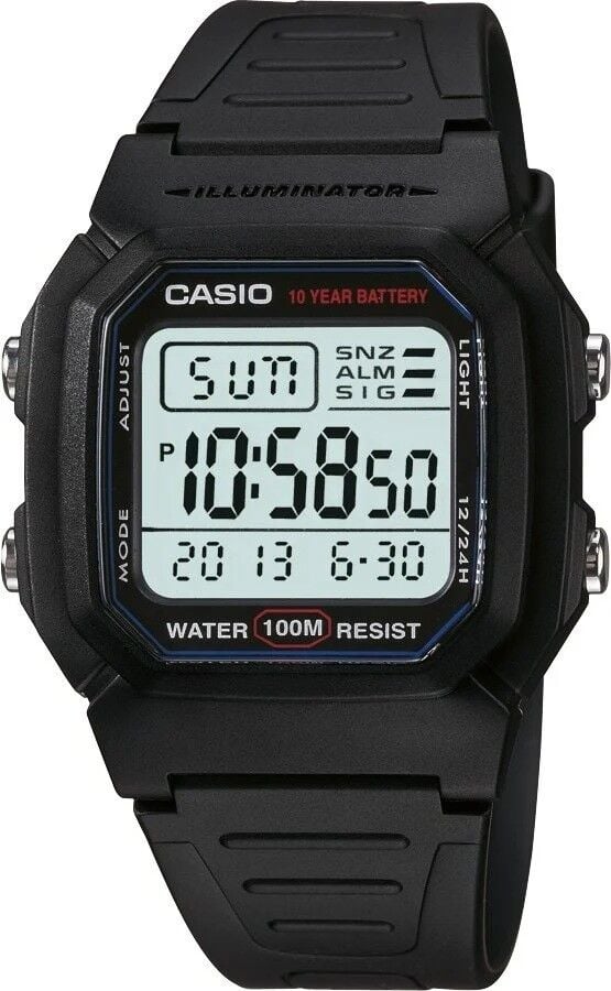 CASIO W-800H-1AVDF SİLİKON KORDON DİJİTAL ERKEK KOL SAATİ