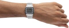 CASIO A500WA-7DF METAL KARE DİJİTAL ERKEK KOL SAATİ