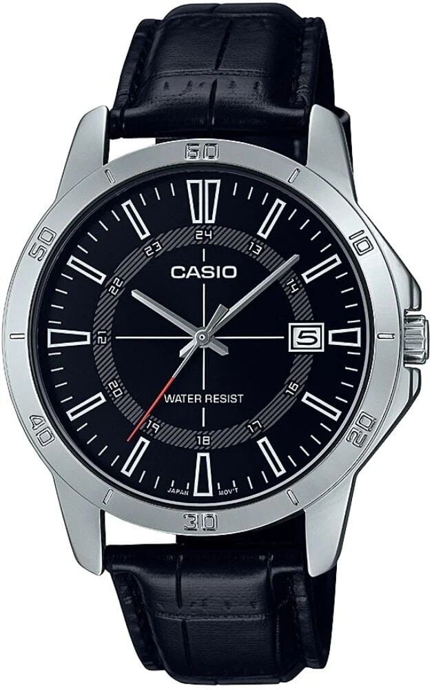 CASIO MTP-V004L-1CUDF SİYAH DERİ KORDON ERKEK KOL SAATİ