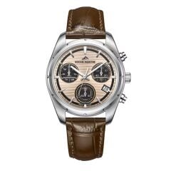 ROCHE MONTRE RMG4002-06 SWISS MADE SAFİR CAM KAHVERENGİ DERİ KORDON ERKEK KOL SAATİ
