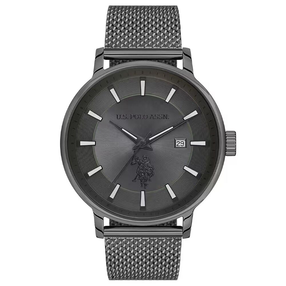U.S. POLO ASSN. USPA1070-04 FÜME İYON KAPLAMA HASIR KORDON ERKEK KOL SAATİ