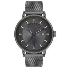 U.S. POLO ASSN. USPA1070-04 FÜME İYON KAPLAMA HASIR KORDON ERKEK KOL SAATİ