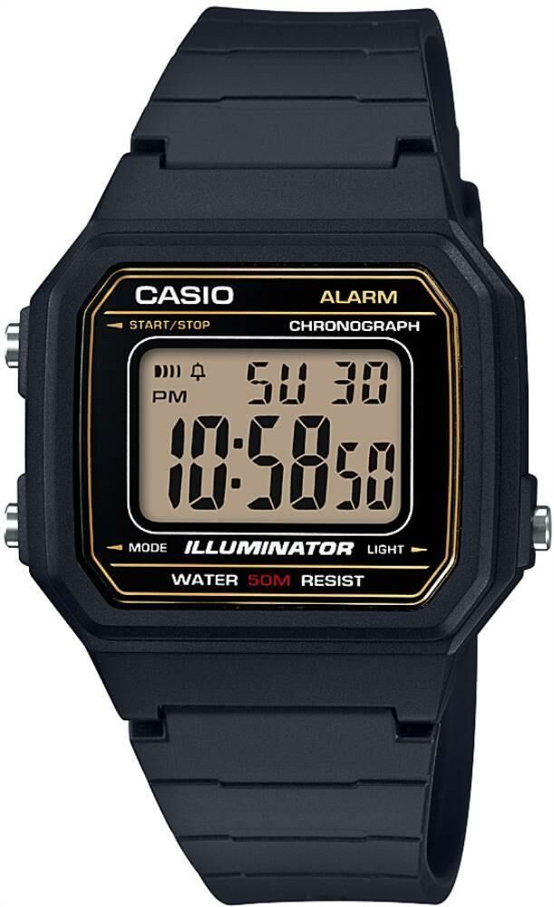 CASIO W-217H-9AVDF DİJİTAL SİLİKON KORDON ERKEK KOL SAATİ