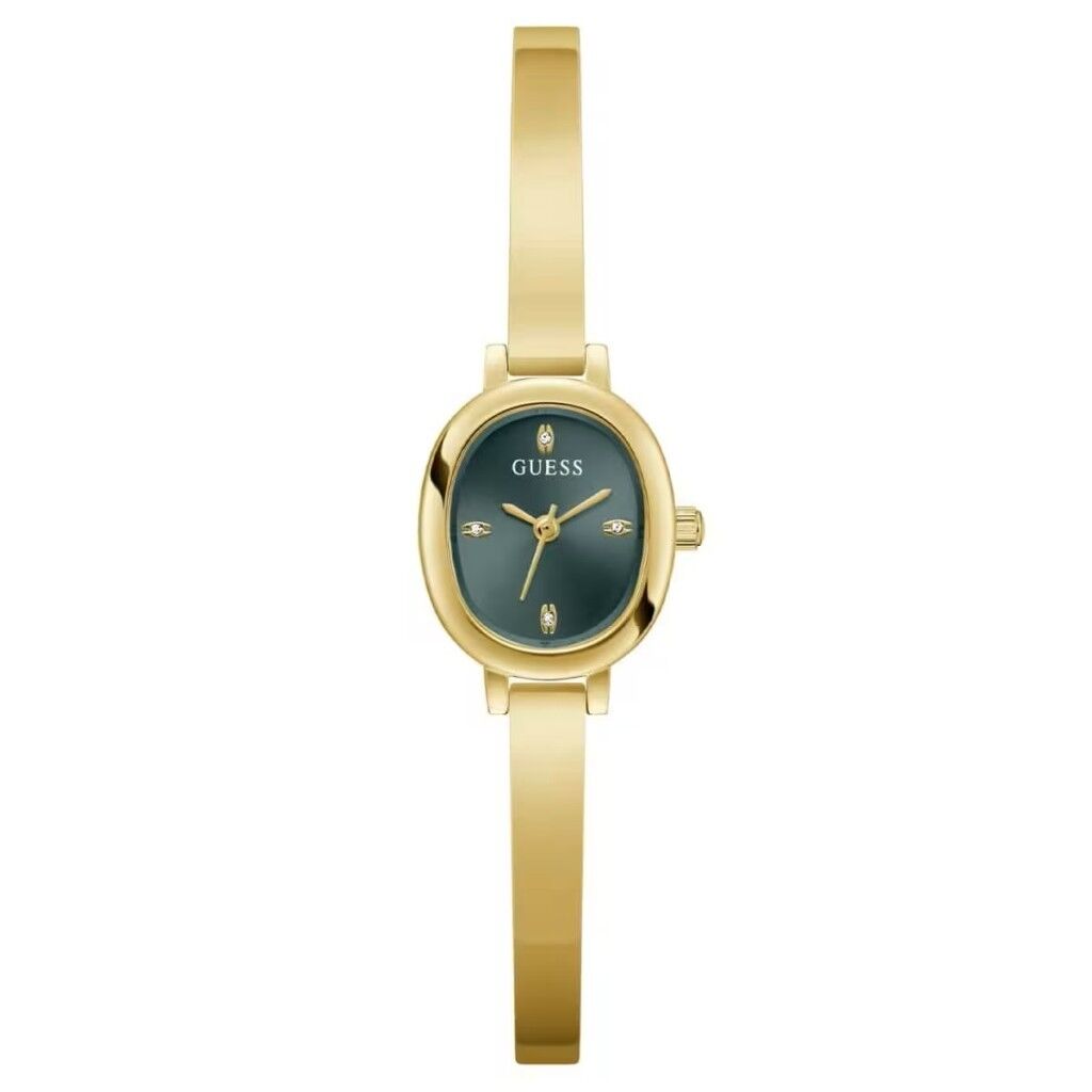 GUESS GUGW0924L7 YEŞİL KADRAN ALTIN KAPLAMA OVAL KADIN KOL SAATİ