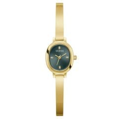 GUESS GUGW0924L7 YEŞİL KADRAN ALTIN KAPLAMA OVAL KADIN KOL SAATİ