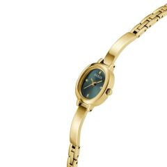 GUESS GUGW0924L7 YEŞİL KADRAN ALTIN KAPLAMA OVAL KADIN KOL SAATİ