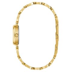GUESS GUGW0982L2 ALTIN KAPLAMA SİYAH KADRAN OVAL KADIN KOL SAATİ
