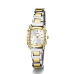 GUESS GUGW1096L3 ALTIN KAPLAMA KARE TAŞLI KADIN KOL SAATİ
