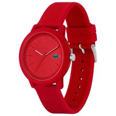 LACOSTE LAC2011173 KIRMIZI SİLİKON KORDON UNISEX KOL SAATİ
