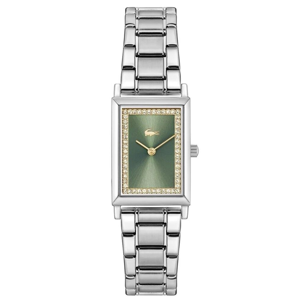 LACOSTE LAC2001406 ÇELİK YEŞİL KADRAN DİKDÖRTGEN KADIN KOL SAATİ