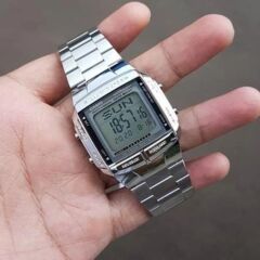 CASIO DB-360-1ADF TELEFON HAFIZALI METAL DİJİTAL ERKEK KOL SAATİ