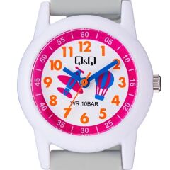 Q&Q V22A-021VY GRİ SİLİKON KORDON RAKAMLI ÇOCUK KOL SAATİ