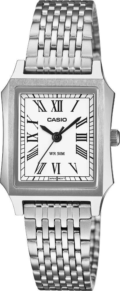 CASIO LTP-B190D-7BVDF ROMA RAKAMLI KARE ÇELİK KADIN KOL SAATİ
